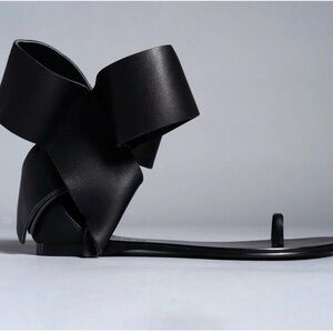 Aminah Black Bow Sandals